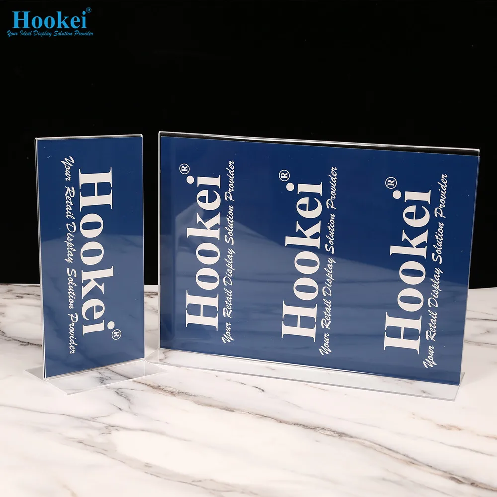 Acrylic Sign Holder Display Promotion Leaflet Acrylic Table Stand Sign Holder (1700005386046)