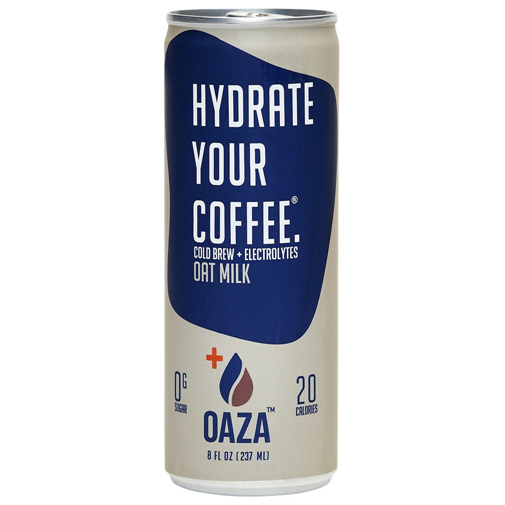 OAZA High Performance Cold Brew Hydrate Your Coffee Ready to Drink (Oat) 8 Fl Oz Pack of 12