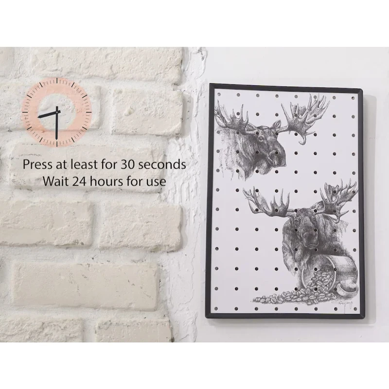 MDF Punch-free Hole Board  Wooden Pegboard Storage Wall Organizer kit for home, office, store