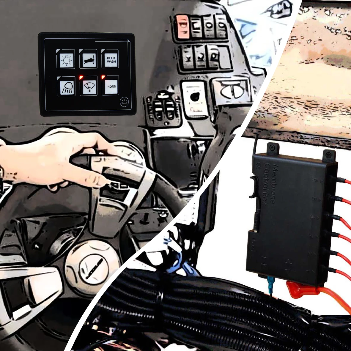  6 банда 12v Сенсорная панель