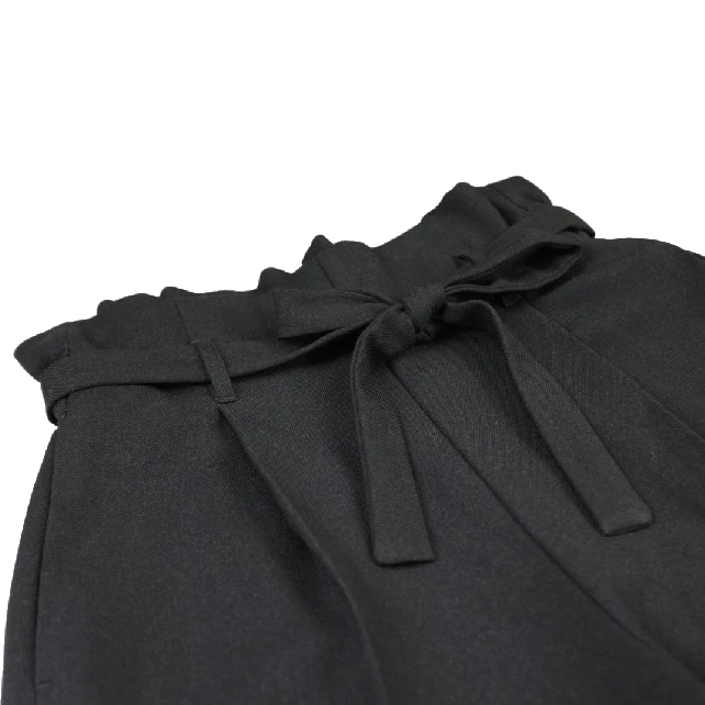 Отличное соотношение цены и качества женские черные широкие брюки с поясом