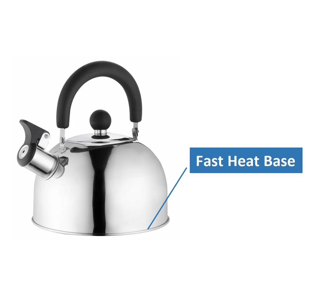 Hot Sales 2.5 L Stainless Steel Tea Pot Hot Water Coffee Pot Whistling Kettle