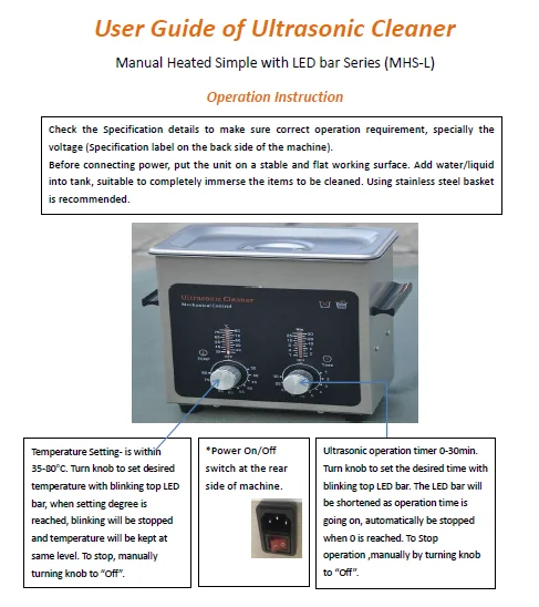 Top grade Stainless steel thick tank  Easy operation heater and timer with LED bar mini small size 0.7 Liter Ultrasonic cleaner