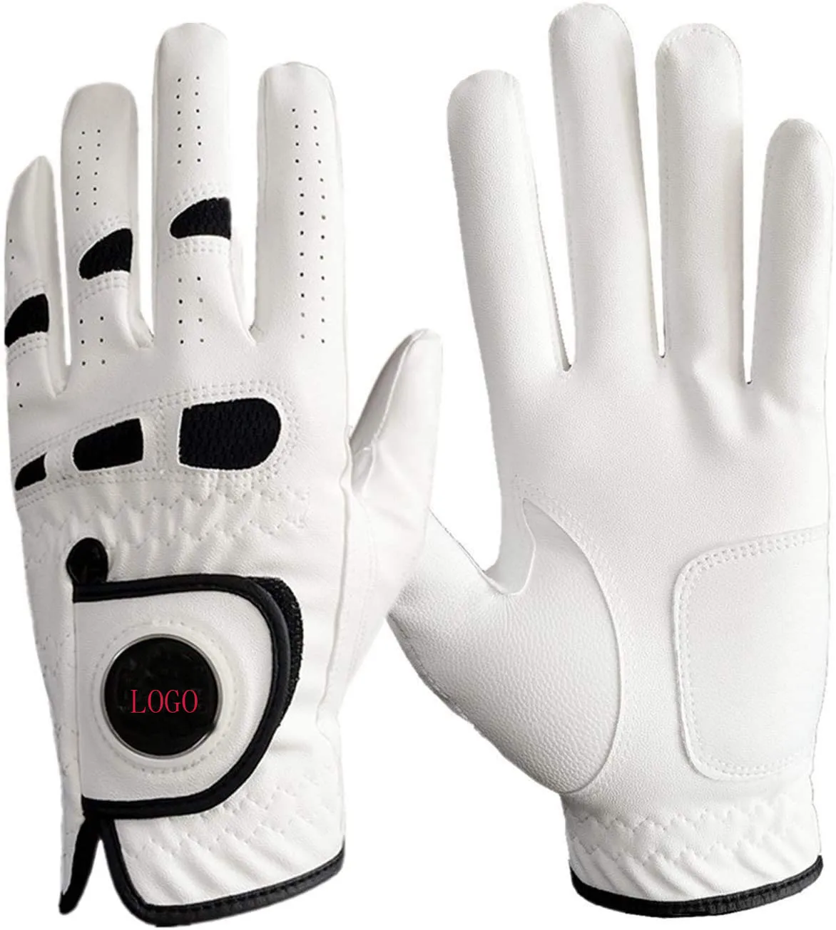 Новый дизайн профессиональные перчатки для гольфа дышащие и удобные тканевые на заказ