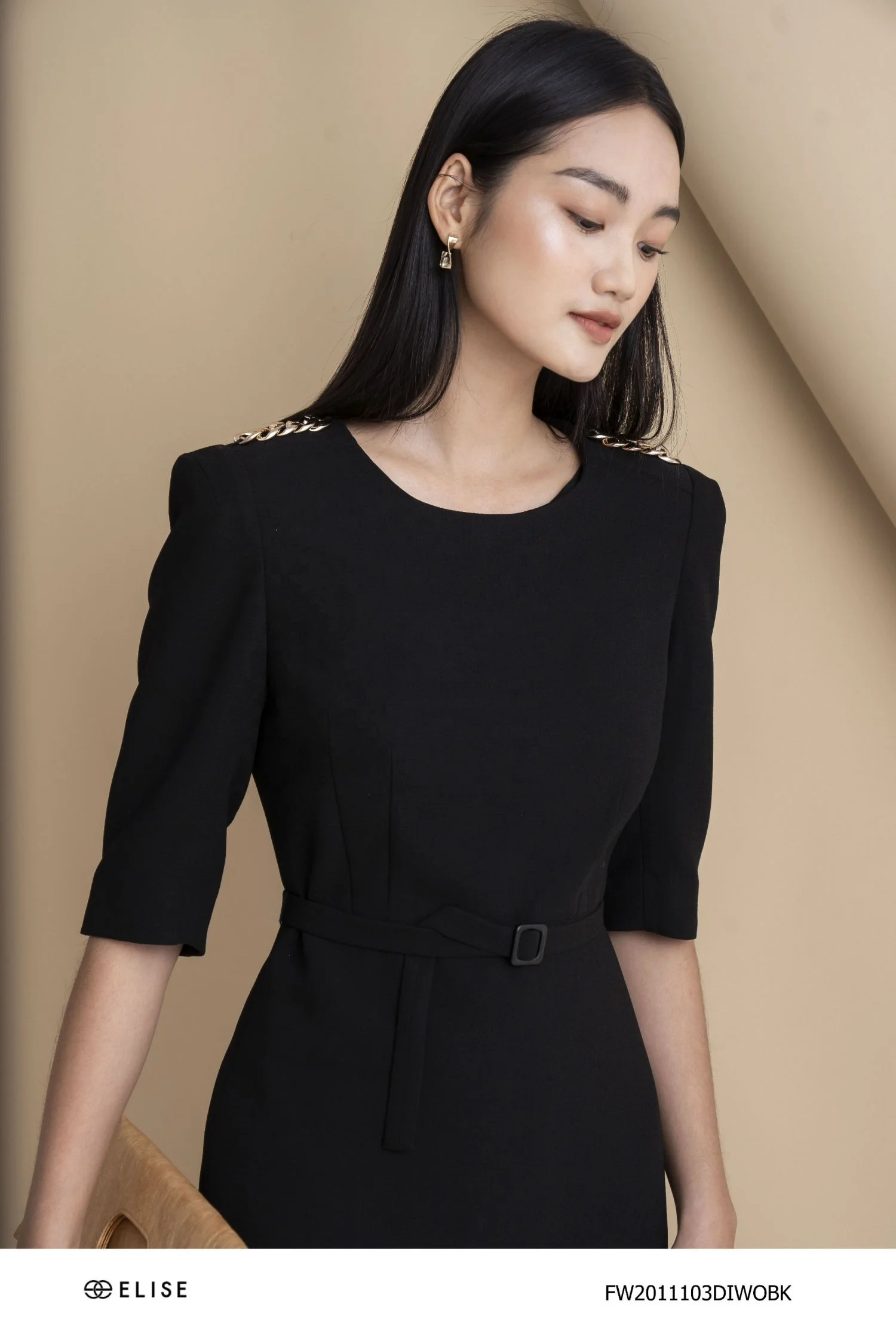 Casual Dresses Black Office Ladies Dress Women Winter Clothes High Quality Fashion Trending 2022 Vietnam Womens Designer Clothes