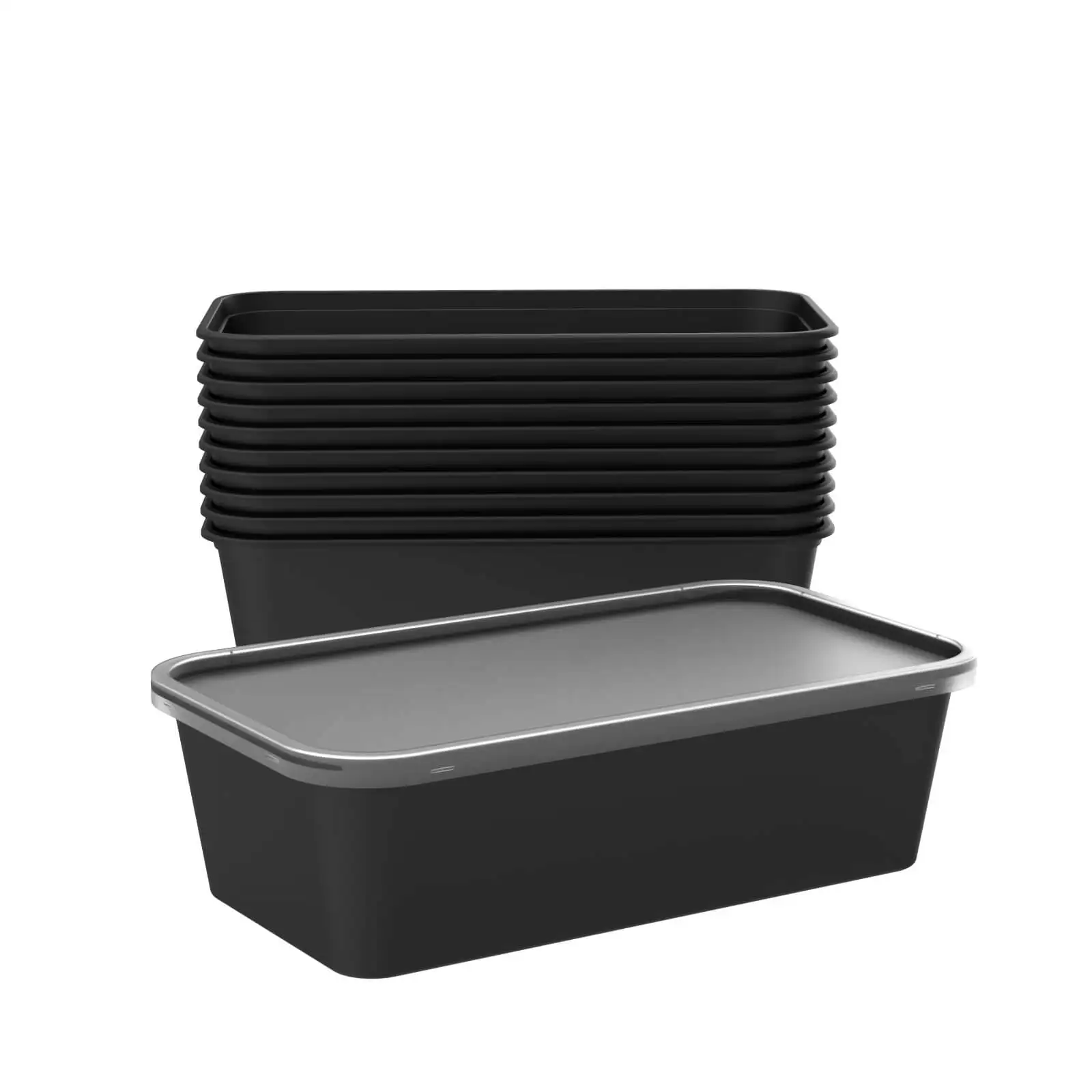  Тонкий пластиковый пищевой контейнер на вынос для удобного хранения еды-B0646