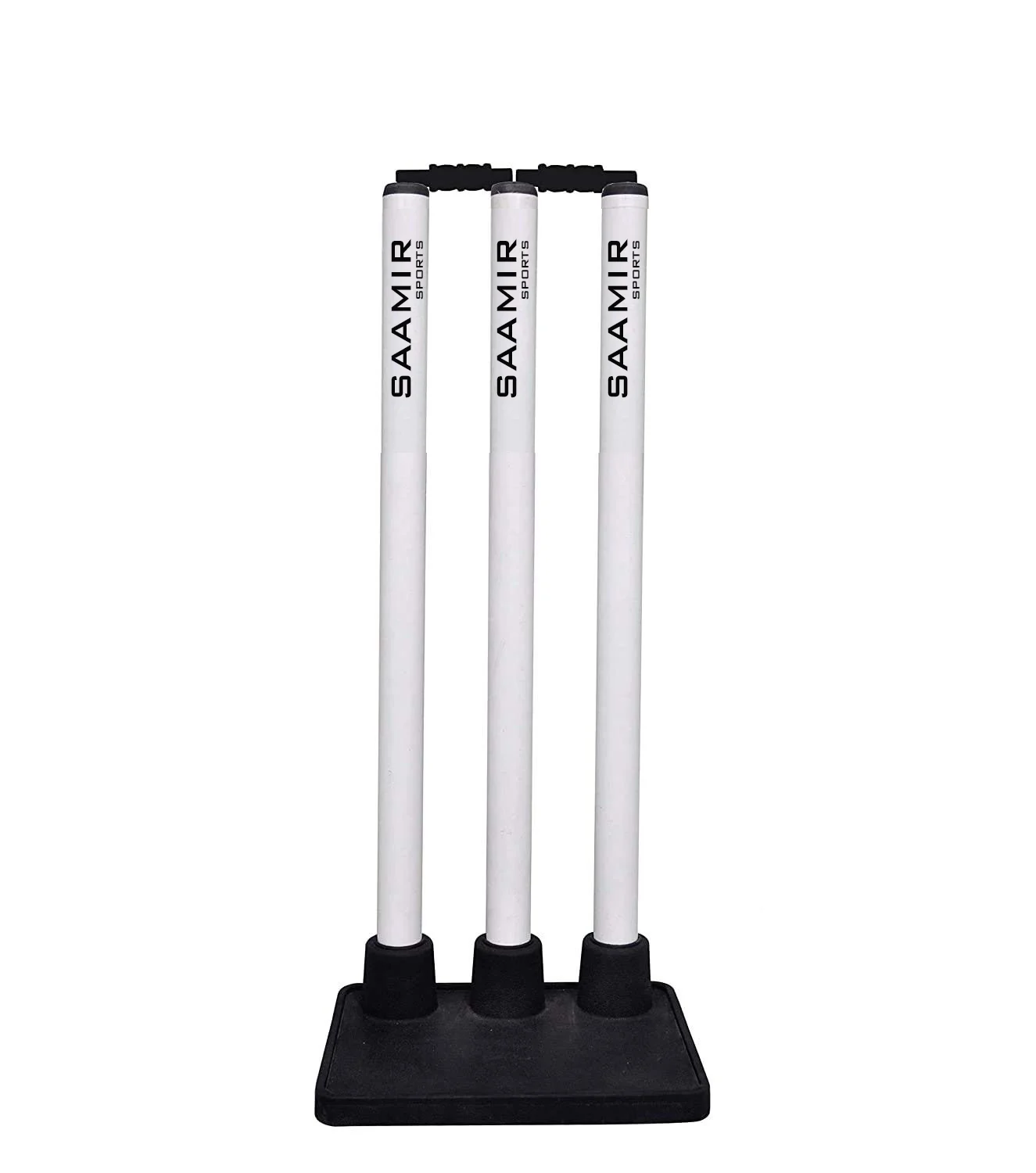 High Quality Cricket Accessories-Yellow Plastic Cricket Stumps with 3 Stumps 2 Bails 1 Base Customizable OEM Logo