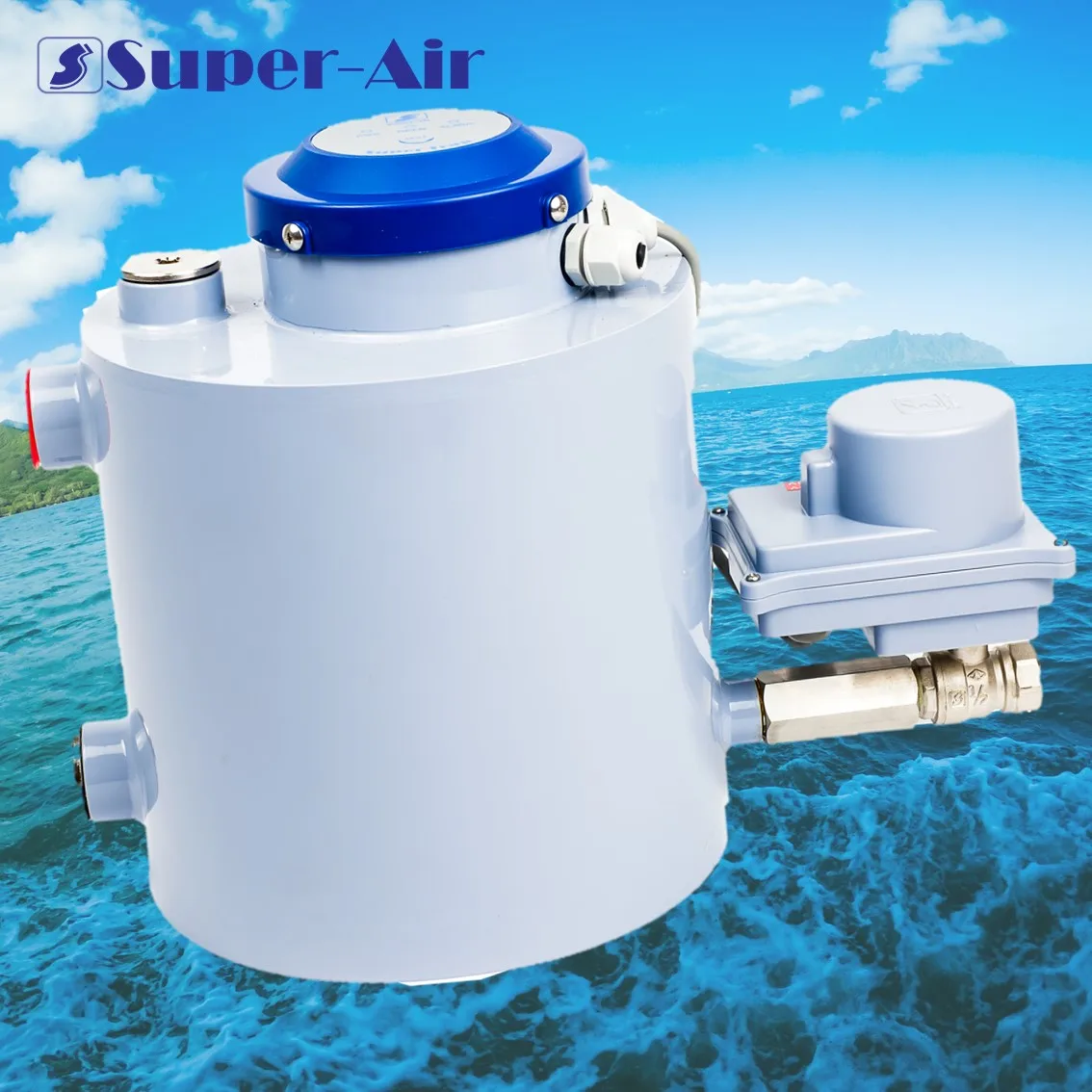 Made in Taiwan Worthy Super Trap Motorized Ball Valve Type Zero Air Loss Automatic Condensate Drain for Air Compressor System