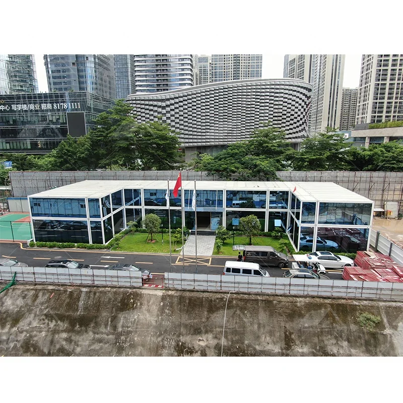 Сборный контейнер для быстрой сборки Haus, сборные модульные контейнеры 20 футов, дом с крыльцом