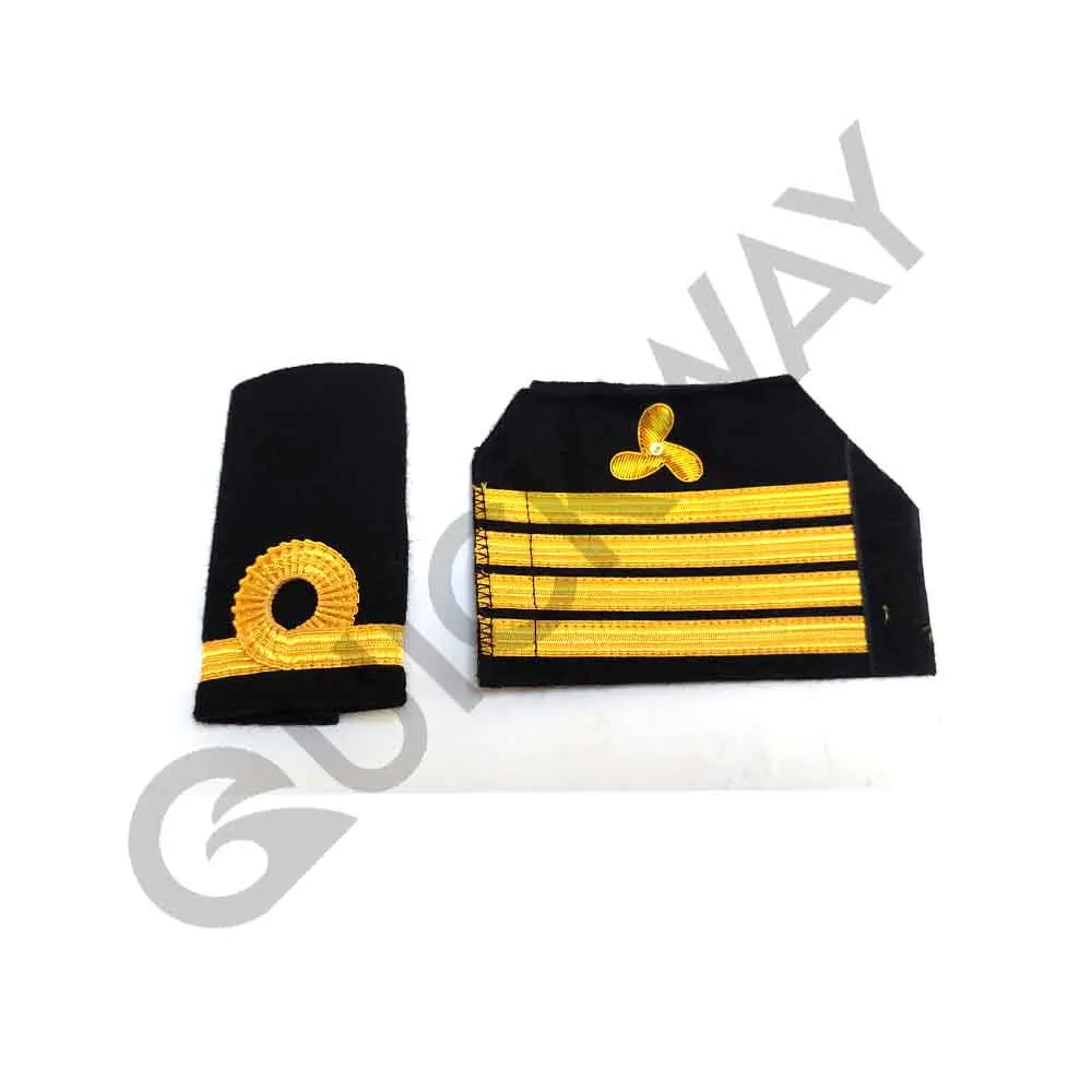 Epaulette Shoulder Board Merchant Navy Soft Slip on Propeller Engineer