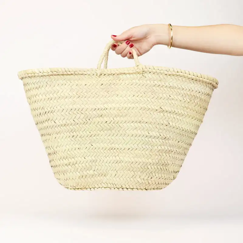 Popular products recycled straw bag straw summer beach bags handwoven shopping basket straw beach bag