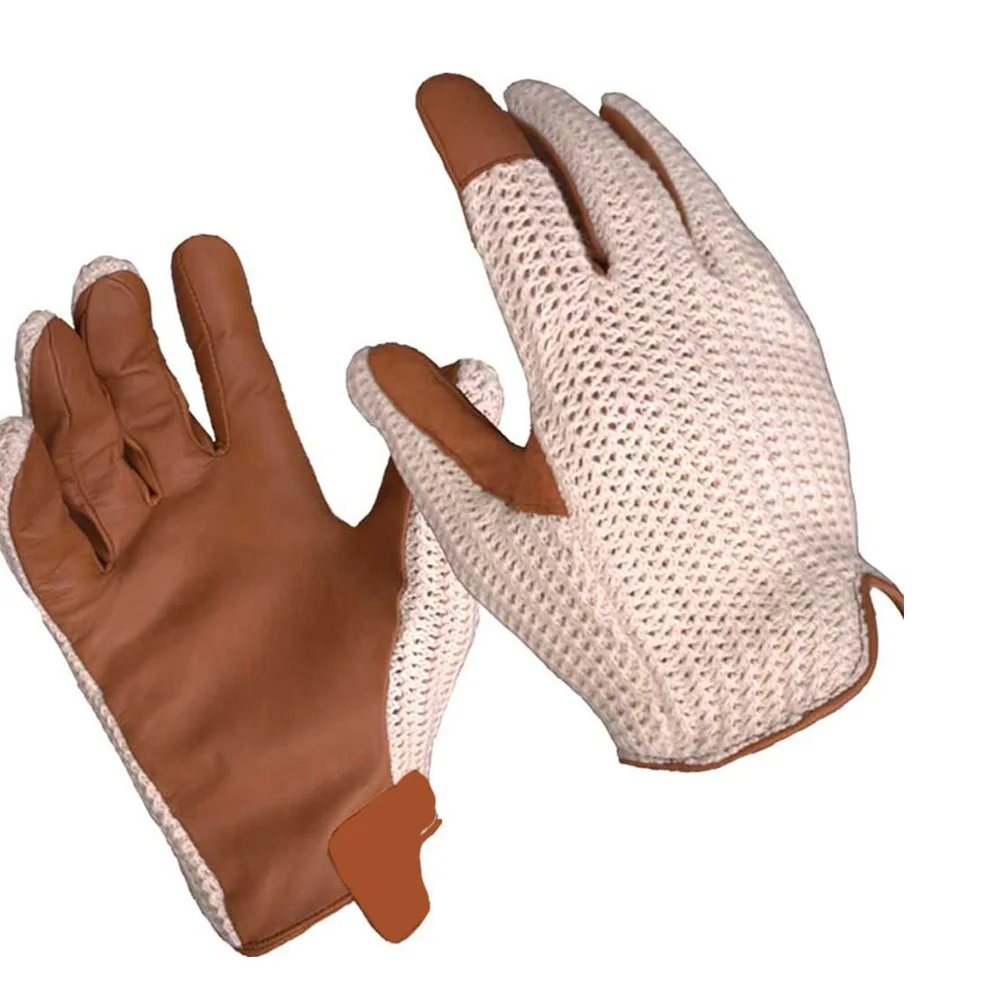 Top Quality Full Finger Driving Gloves Premium Quality Genuine Cowhide Leather For Men
