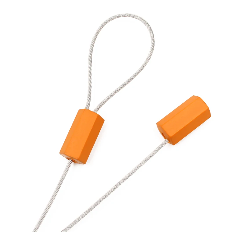 PN-CS5101 Aluminium alloy security cable seals lock yellow/blue/orange/red/green cable WIRE seals