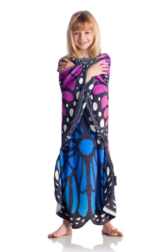 KANGURU BUTTERFLY WEARABLE FLEECE BLANKET FOR KIDS