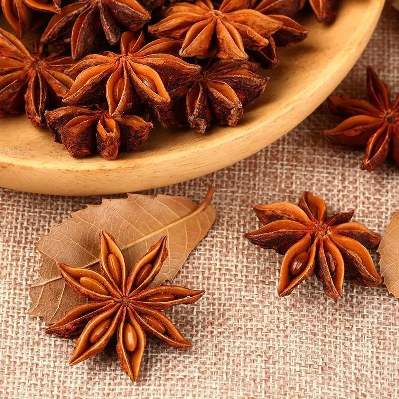 Top quality non-pollution food spices China whole Lllicium Verum Organic hand select Star Anise with High Quality and Good Price