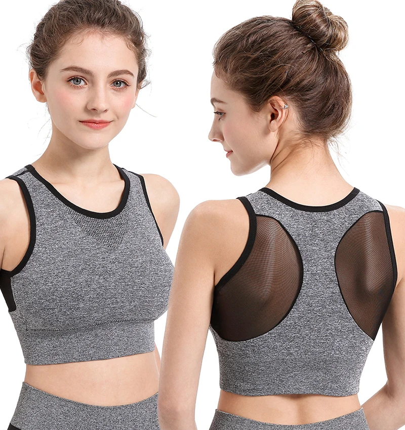 2021 New High Impact Sports Bra Full Coverage Adjustable Strap Sports Bra Top Fitness Yoga Sports Bra for Women breathable