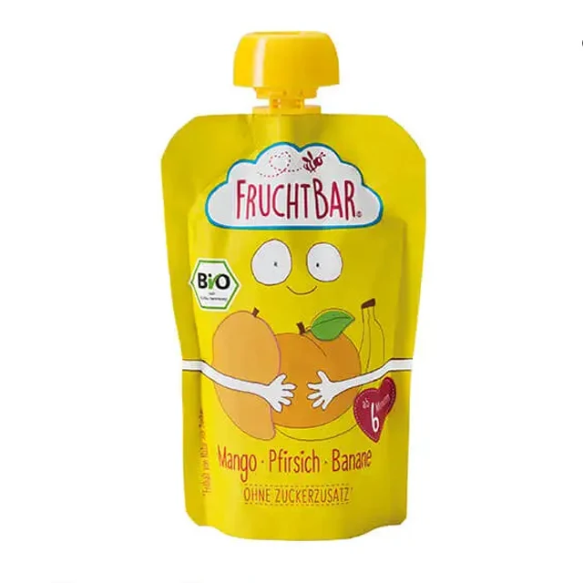 
Fruchtbar Organic puree Peach Mango Banana baby food porridge 100g 