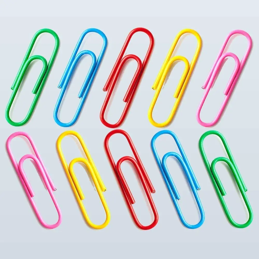 Vietnam 700pcs High Quality Multicolor Vinyl Coat 28mm With Plastic Box Paper Clips