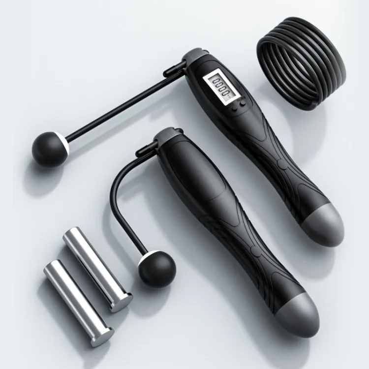 Цифровой утяжеленная ручка тренировки прыжки со скакалкой счётчиком калорий для фитнес бокса беспроводные Скакалка занятия спортом дома