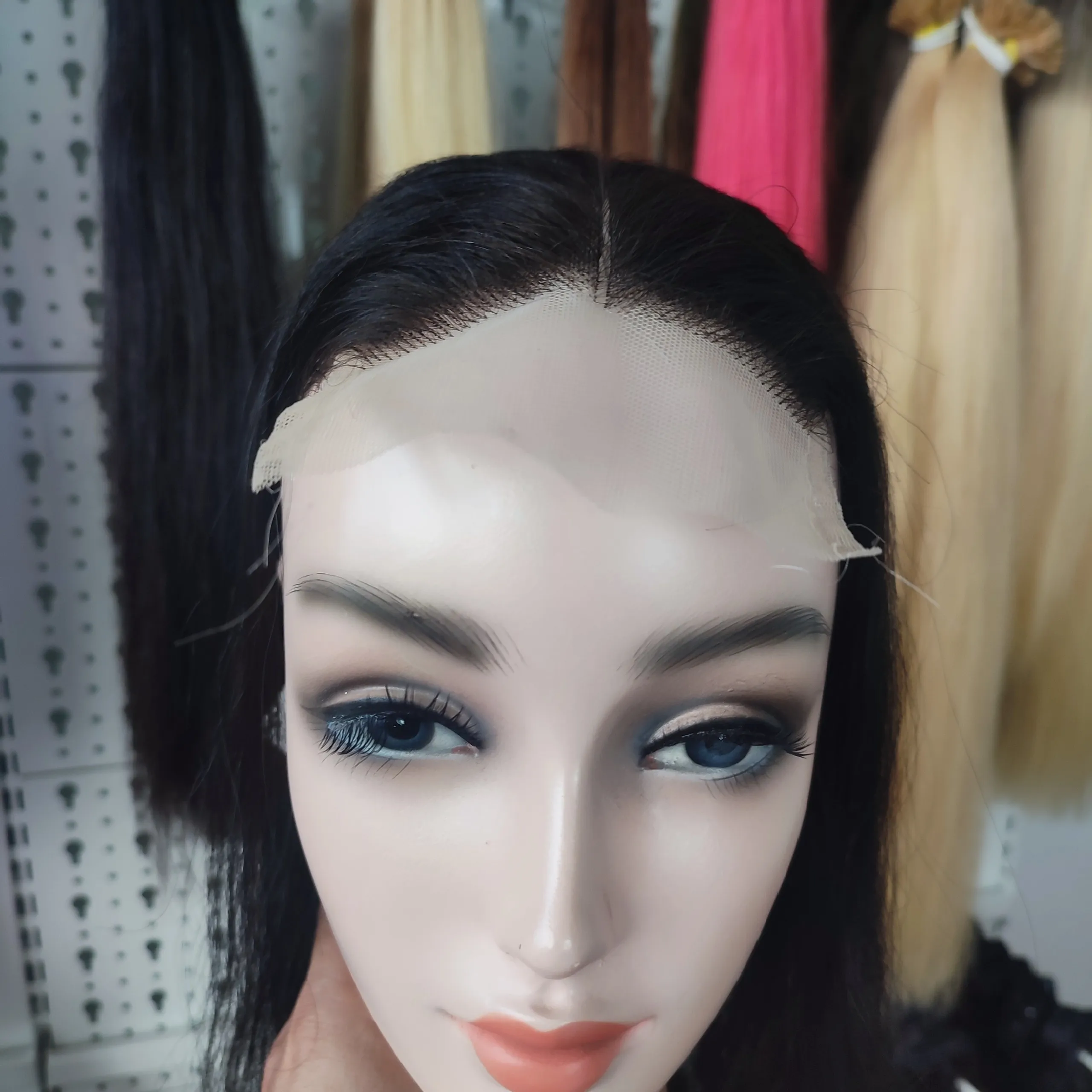 Застегивающиеся волосы 2x4 цвет человеческих волос 613 сделано в Вьетнаме высокое качество низкая цена