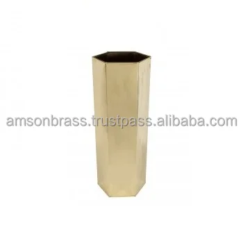 Home Hotel Decorative Metal Brass Umbrella Stand with Large Handle