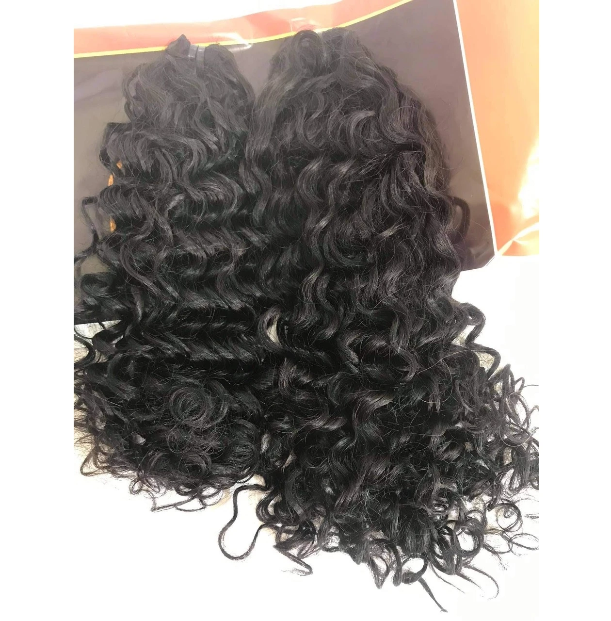 Best Seller High Quality Human hair extension Curly 1B virgin hair bundles, wholesale price Vietnam hair flat tip