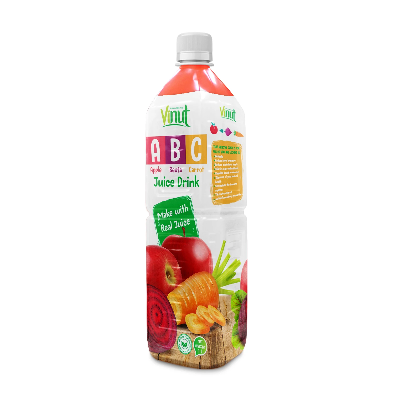 Flavours of VINUT Fruit juice with fruit pieces 240ml Series / Vinut banana juice