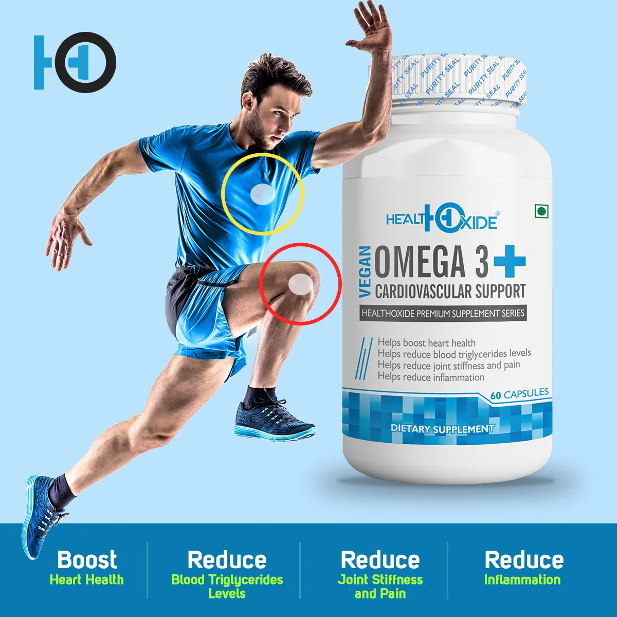 Капсулы Omega 3 высокого качества для снижения жесткости суставов и боли