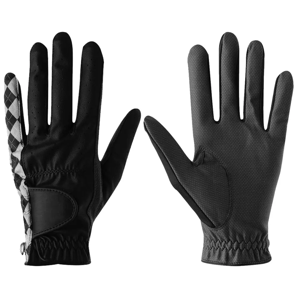 Golf Gloves New Design Breathable Soft Microfiber Cloth Golf Glove Full Cabretta Leather Golf Gloves For Sale