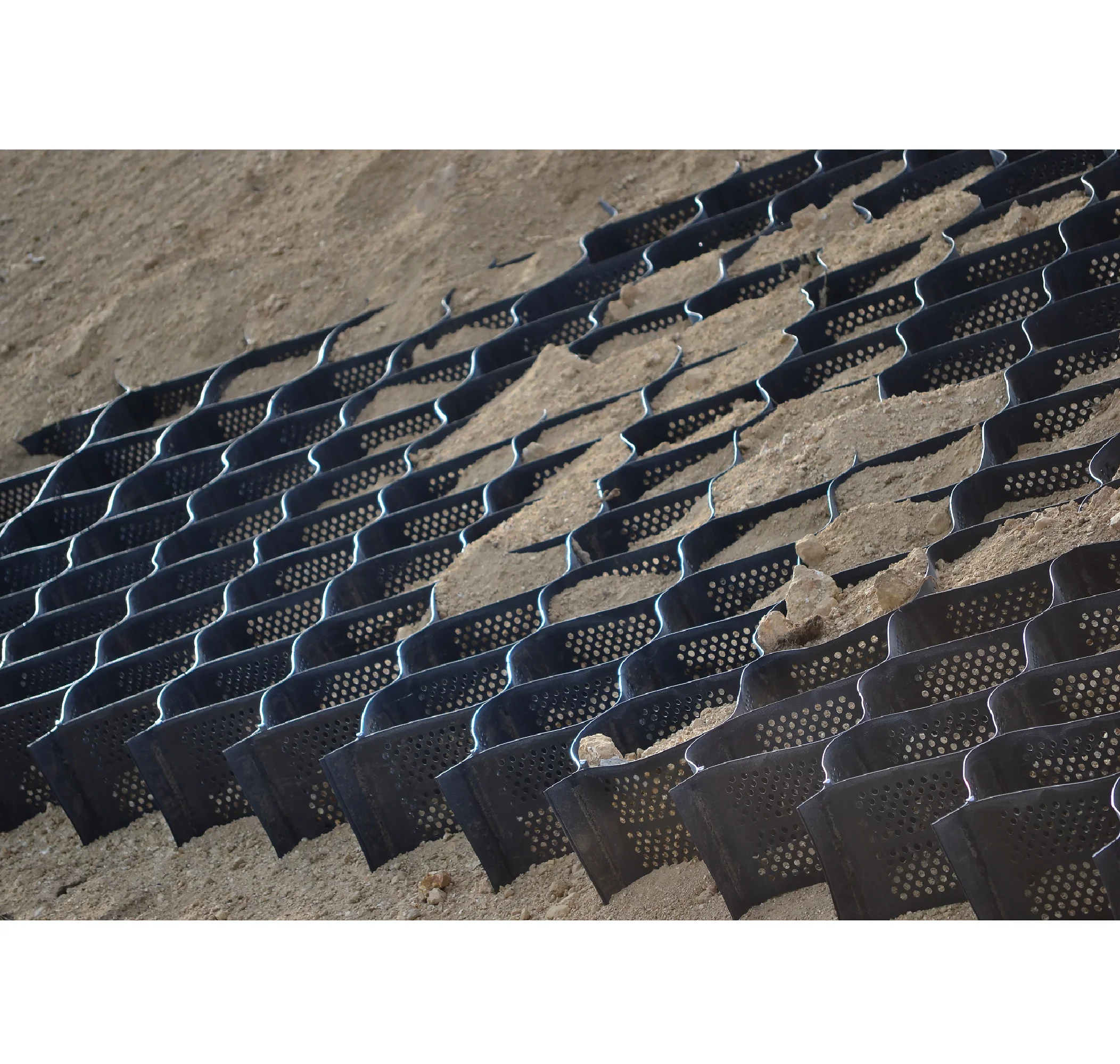 Virgin HDPE Geocell Durable PP Material for Outdoor Road Use