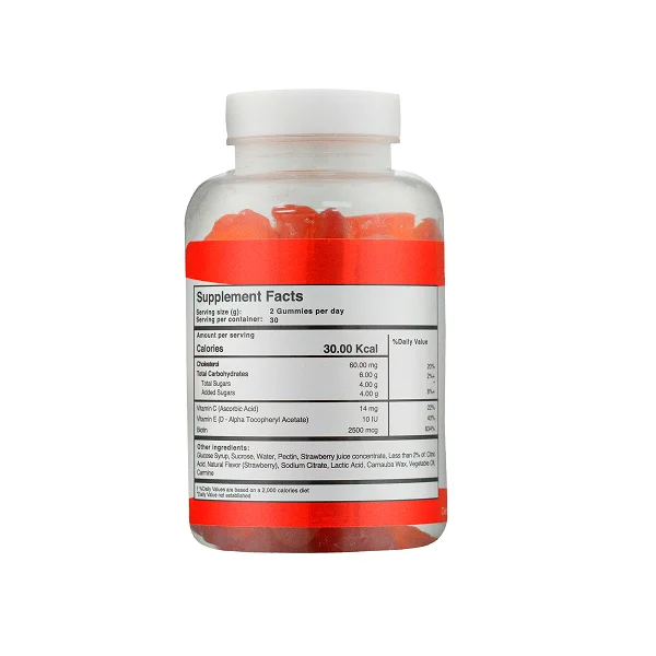 Excellent Source of Vitamins and Minerals VictaGummies Hair, Nail and Skin - 60 gummies - Supplement