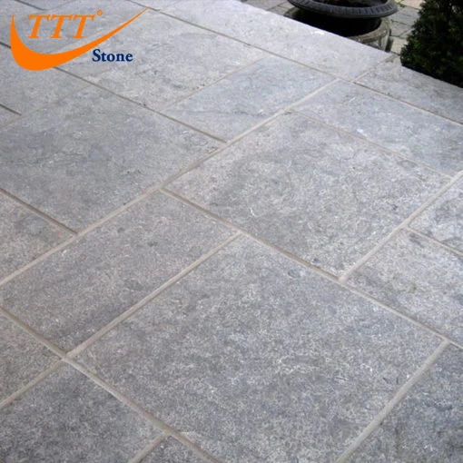 Vietnam Natural Blue Flamed Stone Bleue Steen Bluestone Ashlar Paving Stone Dark Blue Limestone Paver Light Grey Cheap Price