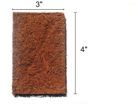 Factory Wholesale COCONUT SCRUBBERS LOOFAH NATURAL COCONUT KITCHEN SCRUBBER FOR DISH WASH