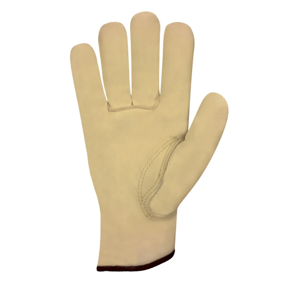 Goat Skin Driver Glove Cut Resistant Black Back Closer Without Lining Eye Pattern Driver Gloves Men