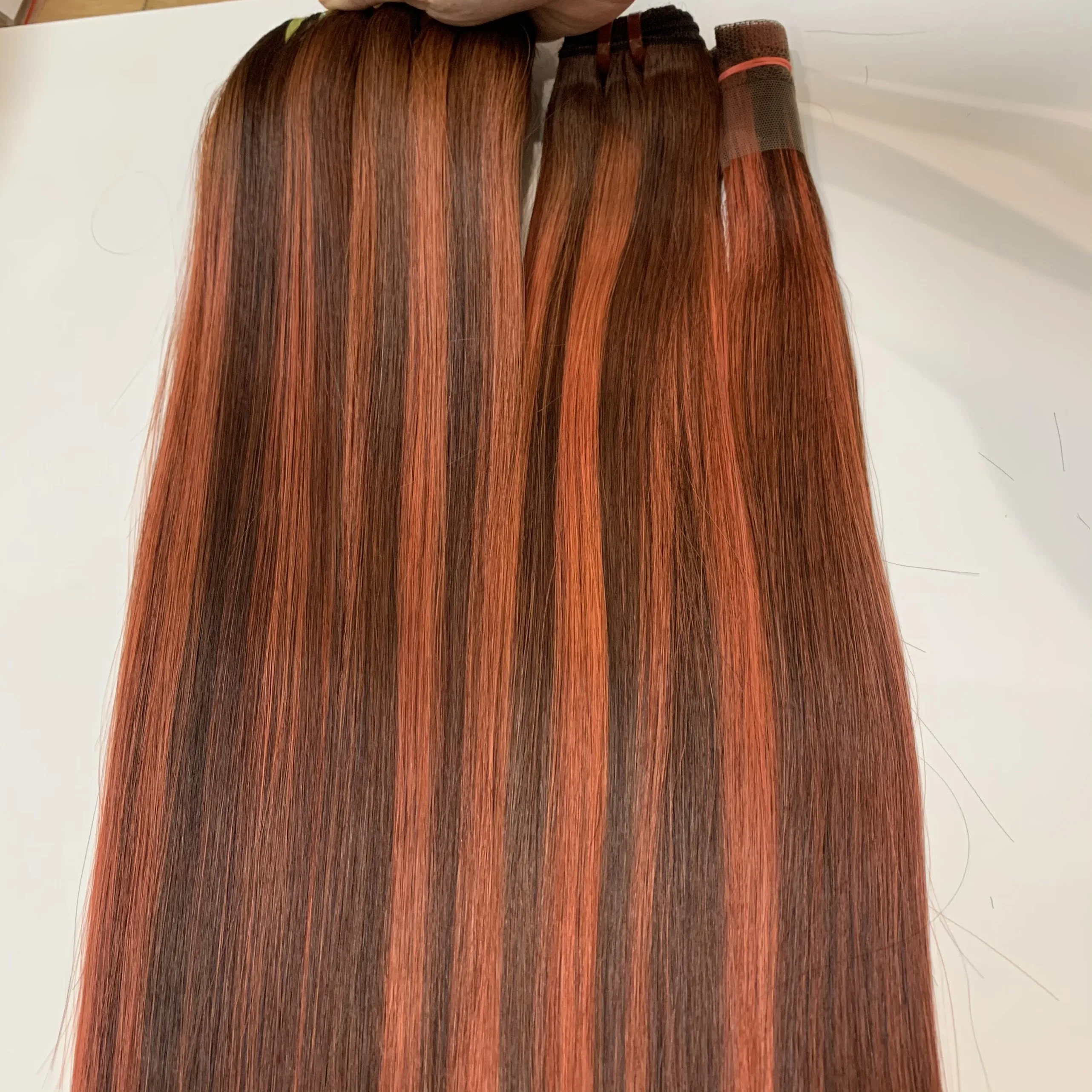  Парик волос Топ Тренд в Нигерии цвет хайлайтера Короткие Длинные и длинные волосы пучки застежки супер двойные