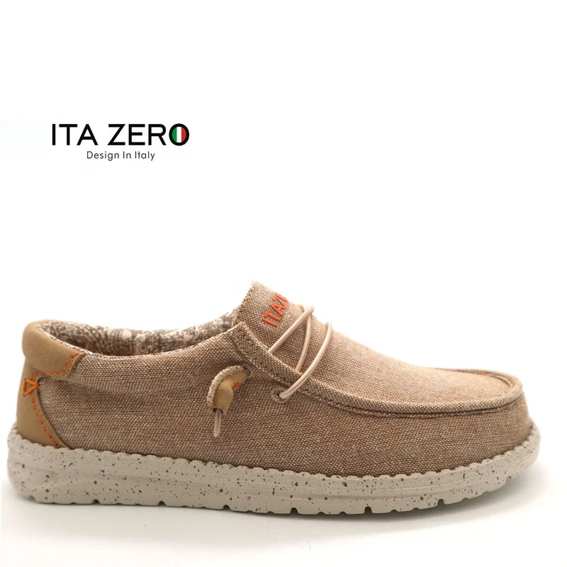 ITAZERO мужские слипоны Лоферы Спортивные Кроссовки парусиновые прогулочные Стиль Бег Вождение Топ обувь для мужчин