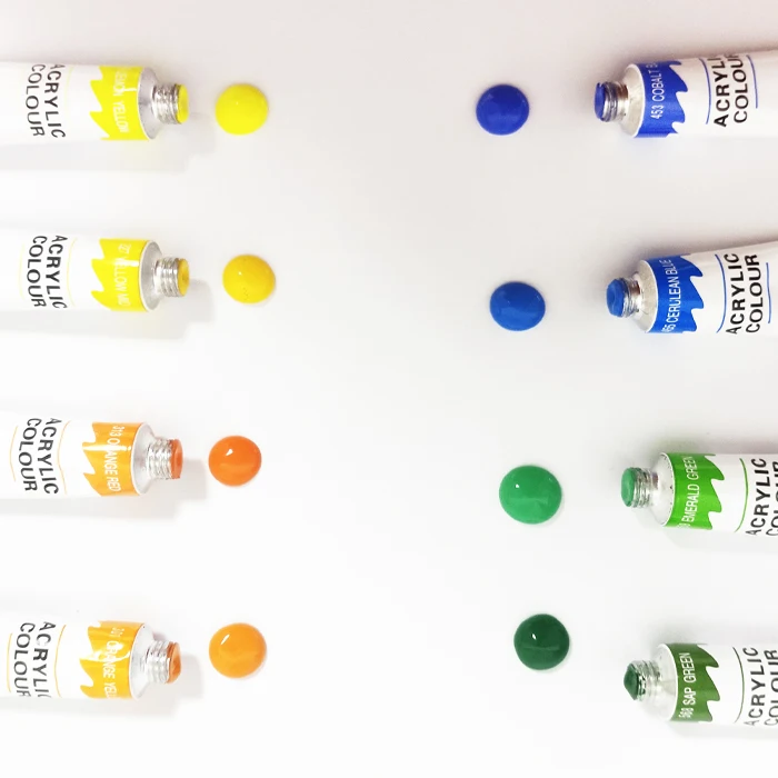 Multi-surface Art Craft DIY Painting 12 Colors Art Primary Acrylic Paint