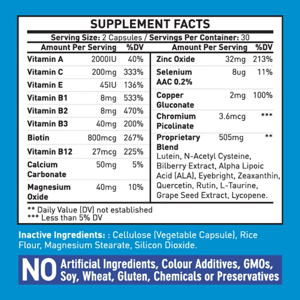 
All Natural Healthcare Supplement Eye Vitamin Eye Supplement Capsule 