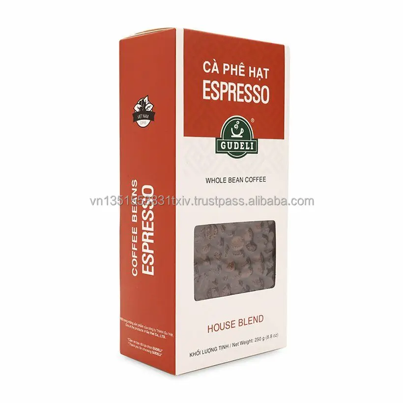 
Вьетнам жареные кофейные зерна, домашняя смесь GUDELI 