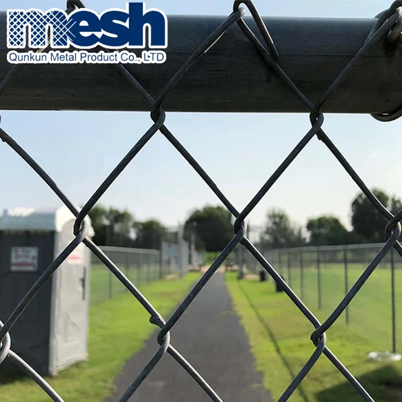 High quality galvanized 2m height dimensions chain link fence