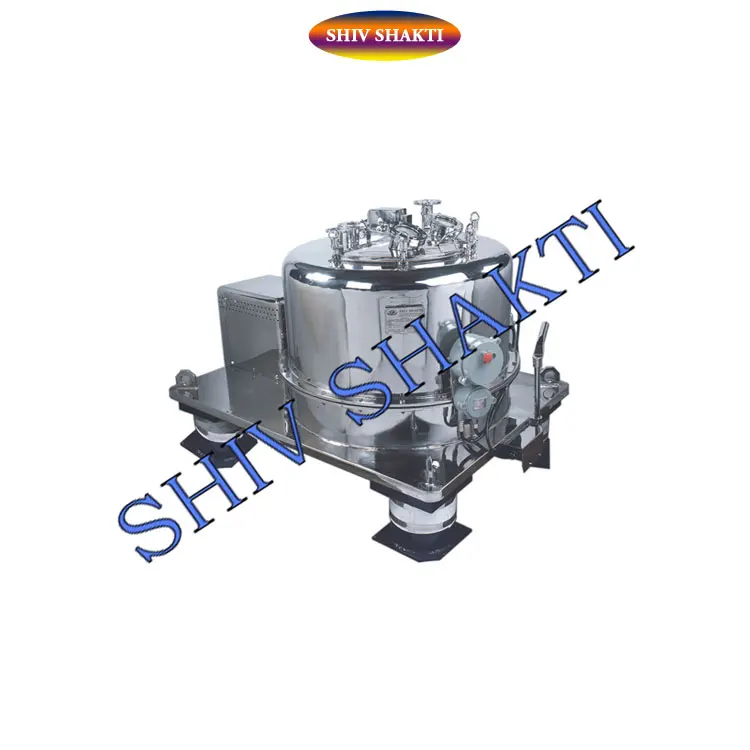 Customized Size Pharma Grade Stainless Steel Sturdy Design Manual Top Discharge Centrifuge Machine Manufacturer