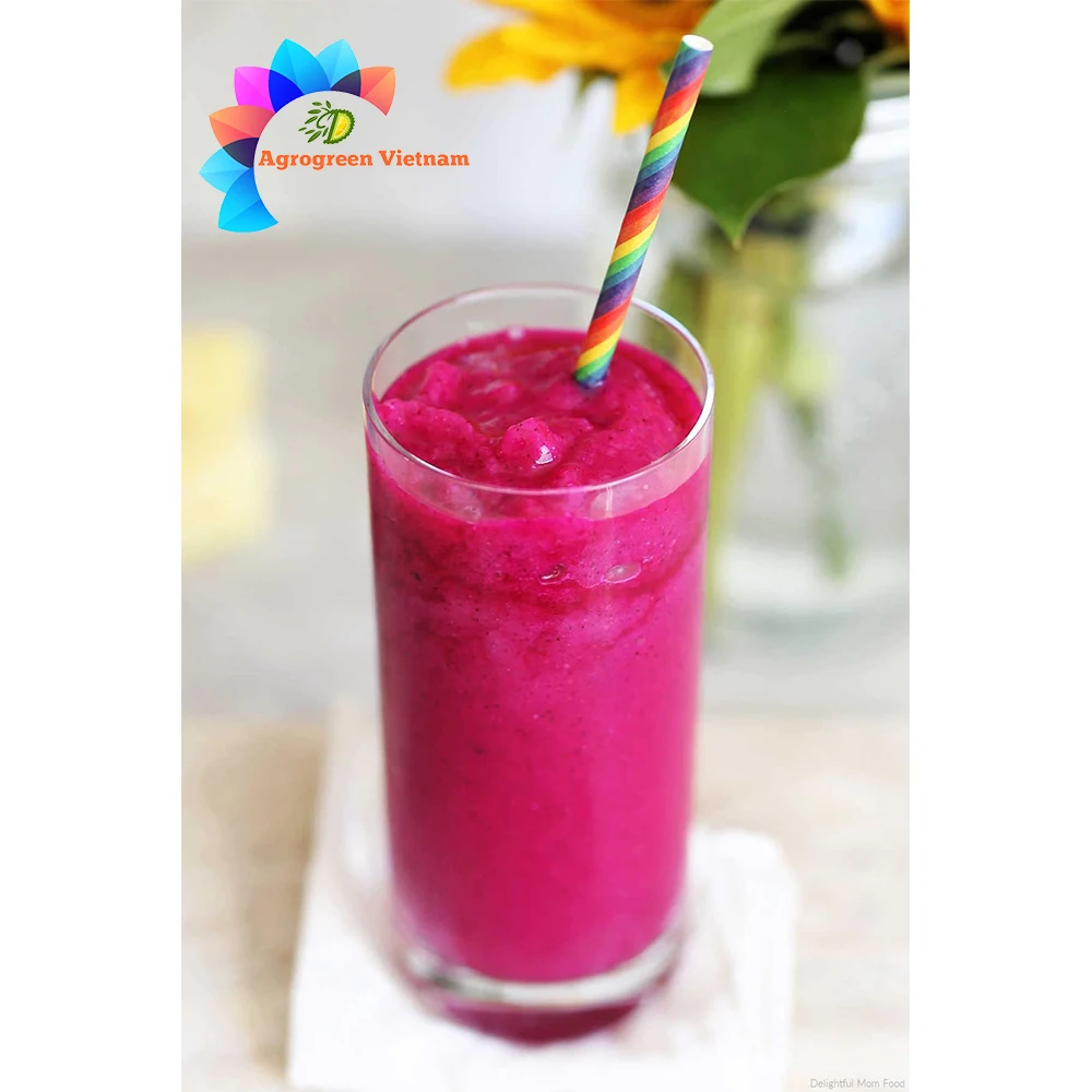 100% Pure Red and White Dragon Fruit Concentrate Fruit Puree With Shelf Life 24 months From Vietnam