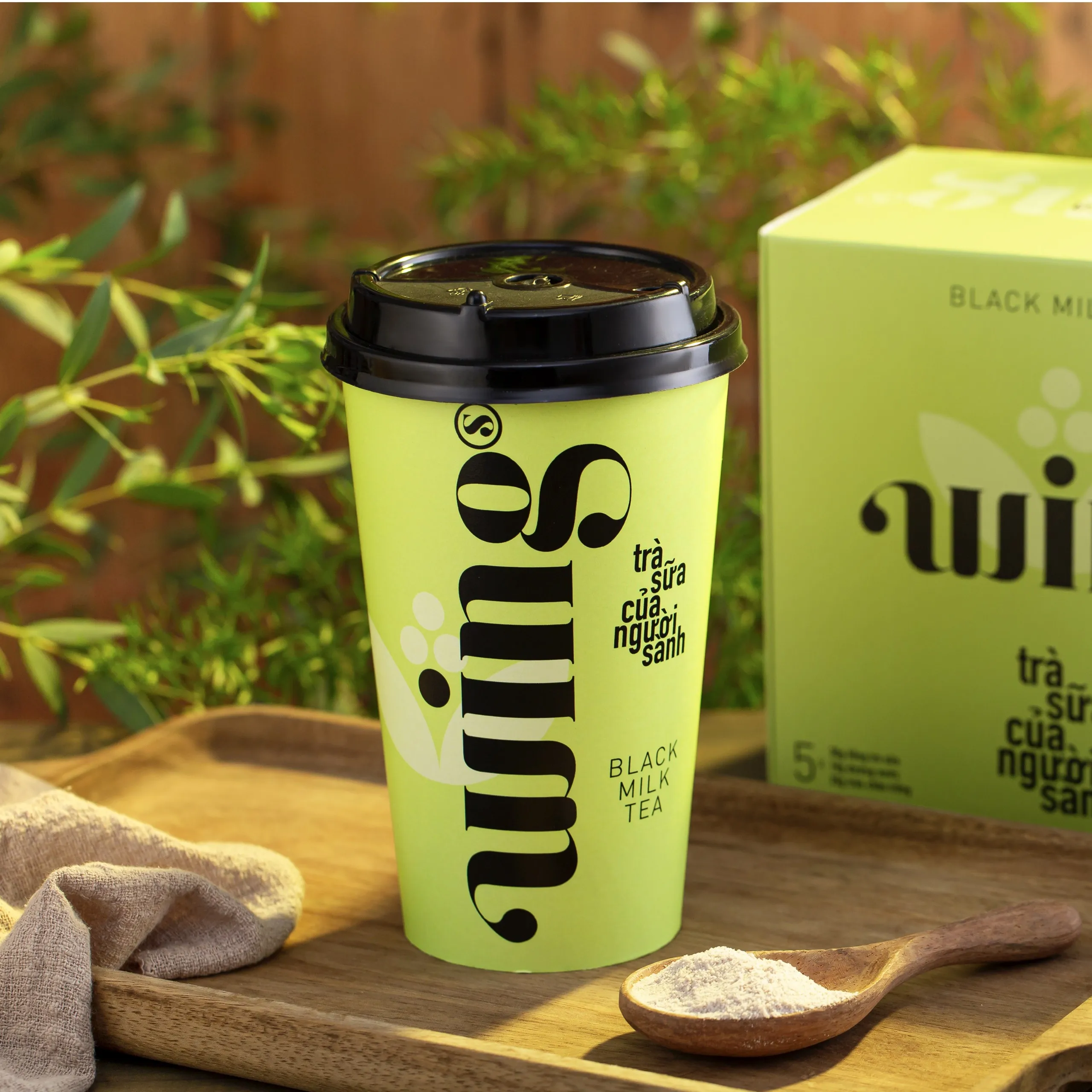  Instant Black Milktea with White Tapioca Jelly Pack 6 cups