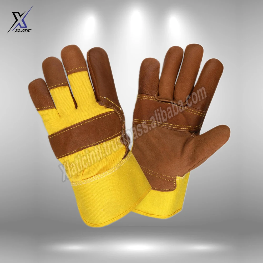 Рабочие перчатки из коровьей спилковой кожи нового дизайна для водителей многофункциональные грузовиков складов сада фермы мужские и женские работы на открытом воздухе