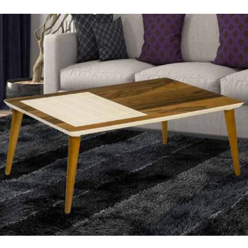 OEM Factory Made Modern Design OSM 03-2 Squared Middle Coffee Table Wooden Set for Living Room or Home Made in Turkey