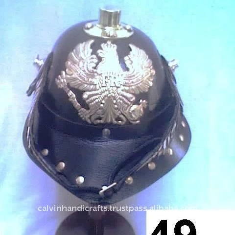 leather war helmet