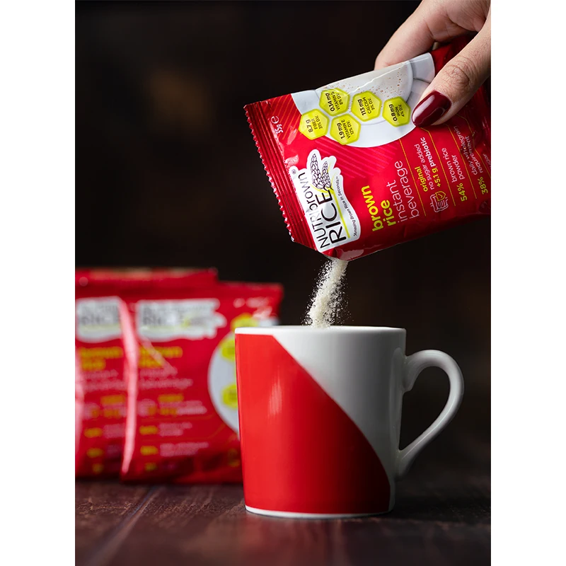 100% Whole Grain Brown Rice NutriBrownRice Instant Beverage No Sugar Added with Prebiotic
