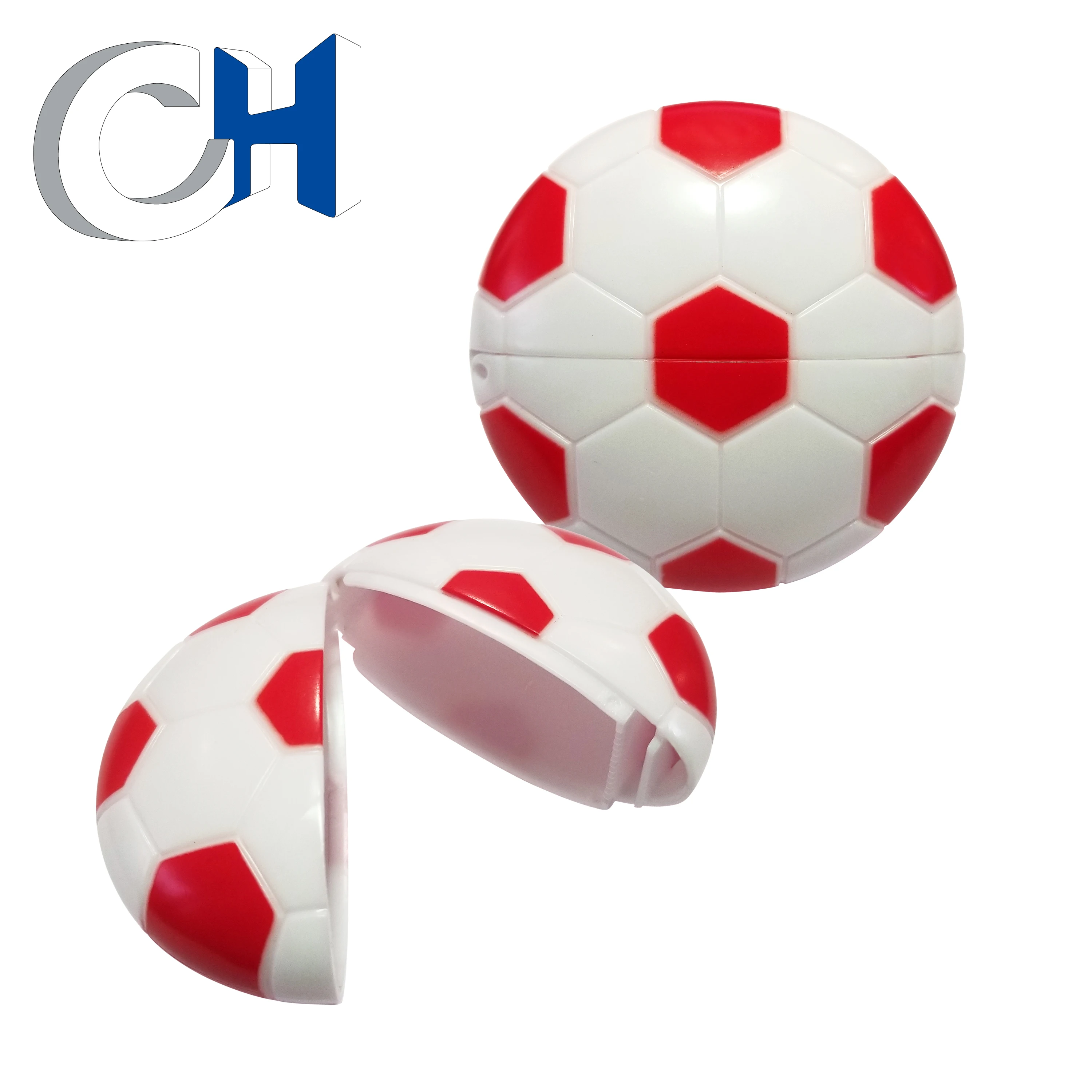Wholesale Special Black White plastic football candy egg toy