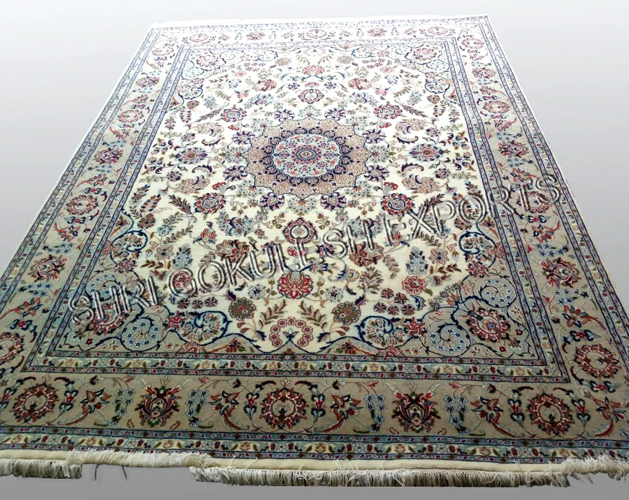 Ethnic Indian Traditional Hot Selling Designer Hand Knotted Wool pile Carpet