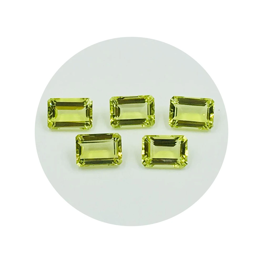 Octagon Gemstone Semiprecious Gold Quartz Premium Beautiful Appearance Green Natural Narnoli Gems Jewellery Oval Cut 14 X 10 Mm